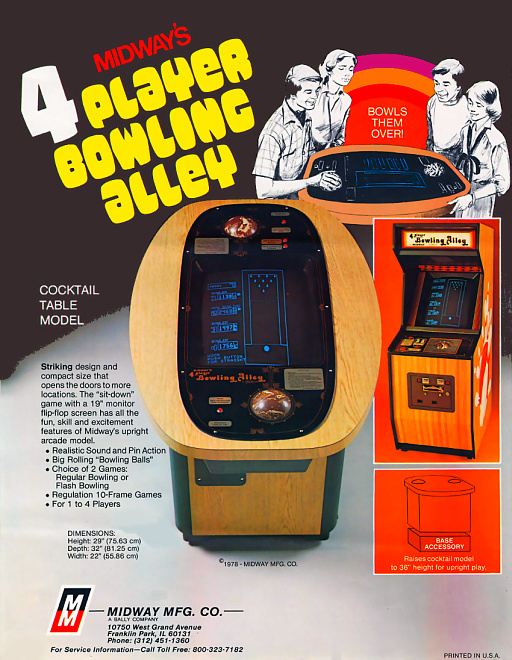 4 Player Bowling Alley Game Cover